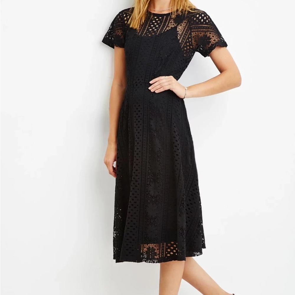 Elegant Black Lace Dress